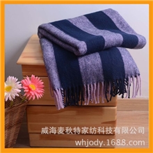 羊毛毯纯羊毛厂家批发毛毯绒毯毯子外贸库存高档航空毛毯