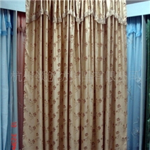 厂家直销低价出口成品窗帘/全涤提花窗帘60""*90"+18"