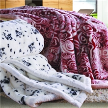 团购毛毯-双层涤纶超柔高档拉舍尔毛毯