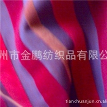 专业供应色色泽鲜艳丁条纹涤棉印花布