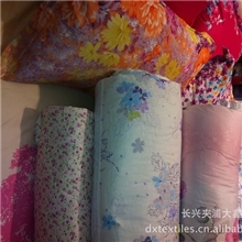 印花磨毛布提供绗缝面料涂料印花磨毛布四件套