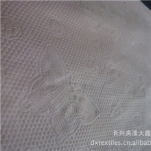 大量销售各种压花图案的磨毛布压泡印花磨毛布压皱染色布