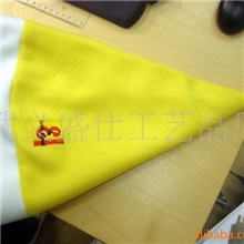 供应黄色双面绒绣花厂家直销圣诞礼品圣诞帽