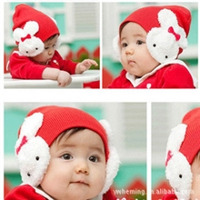 2011秋冬款韩版卡通兔子宝宝帽/线帽/护耳帽子/婴儿帽批发