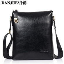 丹爵正品2013新款男包单肩包斜挎牛皮男包时尚休闲包包包批发