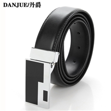 2013新款丹爵正品时尚商务型真皮针扣腰带礼盒装D字皮带批发