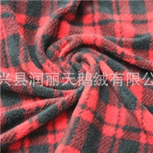 厂家供应格子印花摇粒绒方格提花摇粒绒摇粒绒定做