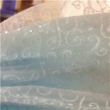 德彩工厂专业纱布洒白七彩加工