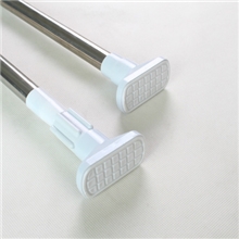 【5个起批】方头不锈钢浴帘杆伸缩杆支持混批