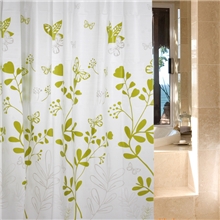 【现货批发】A021004AA防水浴室帘门帘PEVA浴帘蝴蝶浴帘