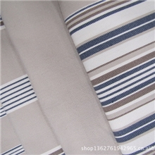 供应室内装饰面料格子条纹布涤棉仿麻条纹布沙发布面料