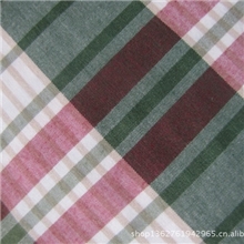 田园风流行款涤棉格子布现货供应
