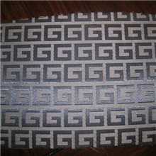 厂家直销电子龙头喷水提花布英文G桌布里子布箱包布