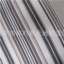 供应田园美式乡村风格色织涤棉仿麻面料窗帘布