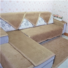 浦江厂家定做绗缝沙发垫布艺超柔毛绒保暖坐垫防滑沙发巾套批发