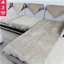 2013秋冬新品防滑短毛绒沙发垫花朵绗缝沙发巾浦江沙发垫一件代发