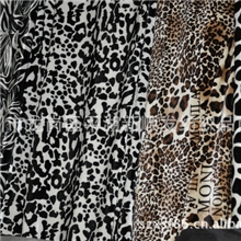 现货供应精密丝绒印豹纹金丝绒柔软印花斑马纹小豹纹面料