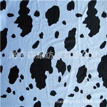 奶牛纹印花短毛绒/印花奶牛纹印花短毛绒/印花奶牛纹短毛绒