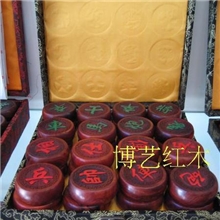 包邮6厘米红木木雕象棋/老挝大红酸枝/送皮革棋盘大号中国象棋