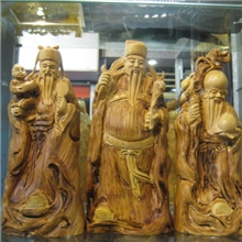 包邮黄杨木木雕福禄寿家居摆件老人祝寿生日礼品三个高30厘米