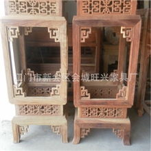 红木古典中式实木家具非洲红檀木灯笼花几花架装饰架陈列架