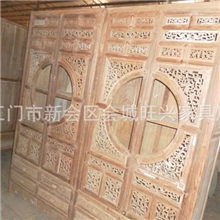 红木明清古典中式实木家具非洲黄花梨圆门书柜文件柜收纳柜