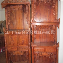 红木古典中式实木家具非洲黄花梨神柜神楼玄关神台特价