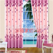 2012新款窗帘布条子印花遮光布家纺布艺柯桥厂家7502紫