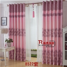 窗帘布批发布艺窗帘新款爆款遮光布8522紫/米黄