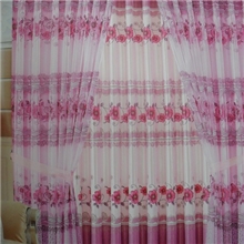 绍兴窗帘布批发白丝遮光布印花窗帘布艺家纺百合花胶印印花
