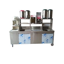 厦门奶茶设备水吧台奶茶操作台不锈钢工作台吧台定做