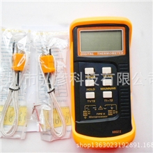 专业数字温度仪测温仪探头双K型温度仪6802II外贸热销