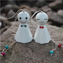 爆款民族风日式陶瓷风铃创意可爱挂饰晴天娃娃景区实体热卖