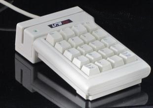 银联7502条码卡磁卡数字键盘刷卡器银联YLE7502单二轨磁卡查询机