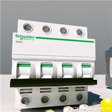施耐德新型小型低压断路器IC65N-4P-C50A空气开关总开关