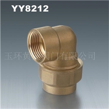 供应1/2"黄铜弯头管件,产品配置全铜，表面本色