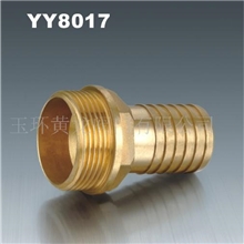 供应1/2黄铜管件产品配置全铜。表面本色