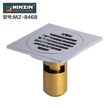 名真地漏MZ-8468深水封全铜防臭不锈钢过滤网厂家直销带提拉