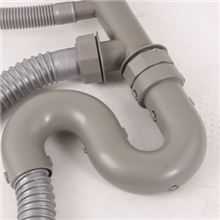 镇店之宝水槽S弯防臭双槽下水软管ABS里面带钢丝水槽垃圾处理管