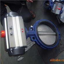 供应气动阀门，气动蝶阀,D671X气动软密封无肖蝶阀