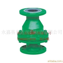 供应防腐阀门供应法兰衬氟止回阀H41F46(图)（衬胶、衬腐）