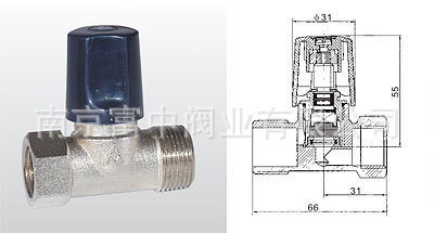 供应Amico埃美柯321型JNXT-N黄铜直角阀(陶瓷芯暖通阀)