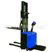 厂家供应宽腿半电动油桶堆高车优质配重式半电动堆高车