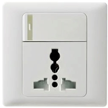 K50系列&mdash;&mdash;一开单控多功能荧光开关插座