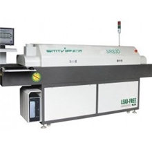 通道式无铅回流焊SR830C电脑控制，可以焊接LED板