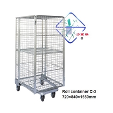 C-3型全封闭物流台车，四面载物台车，带门，出口欧洲，厂家直销
