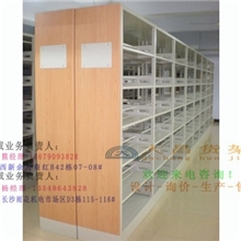 学校图书馆木制边框图书架钢木结构书架