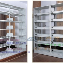 学校图书馆单双面图书柜书架钢木结构书架