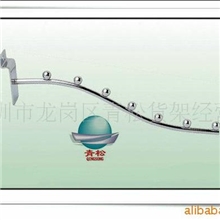 QS-坑板弯7珠挂钩槽板式挂钩服装挂钩