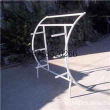 新款半月形服装货架落地服装货架中岛架服装中岛架